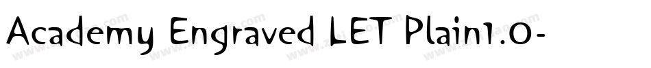 Academy Engraved LET Plain1.0字体转换